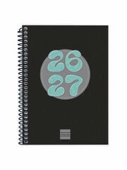 Agenda Escolar Finocam Cool 1/8 Sem/Vista Catal&aacute;n 2026-27 Negro