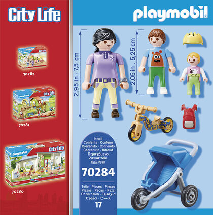 Playmobil City Life Mamá con Niños (70284)