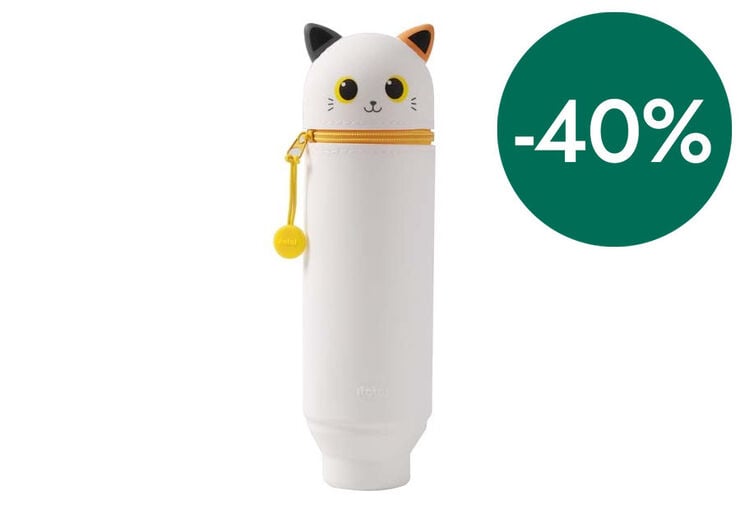 Estuche vertical silicona iTotal Cat blanco