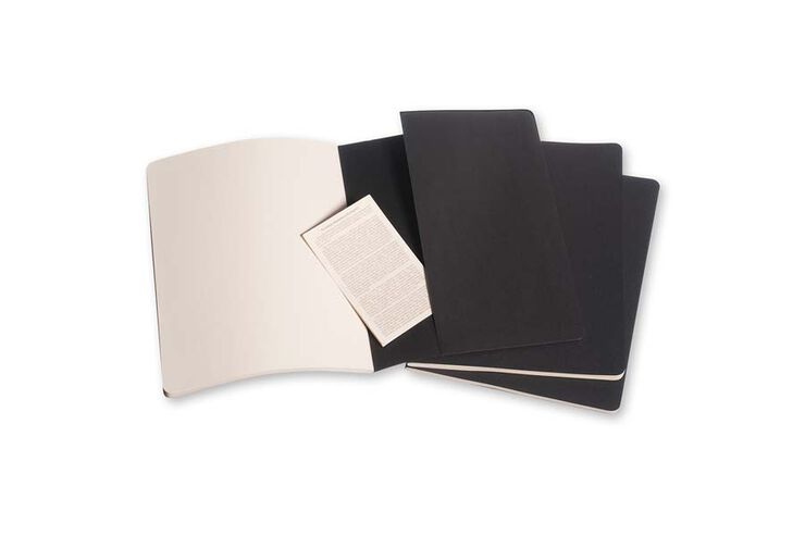 Pack 3 Llibretes Moleskine L Negre Llis