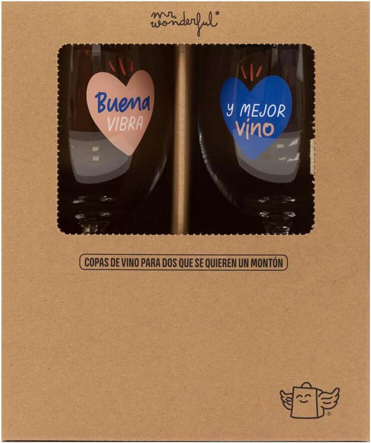 Set 2 Copas Vino Mr.Wonderful