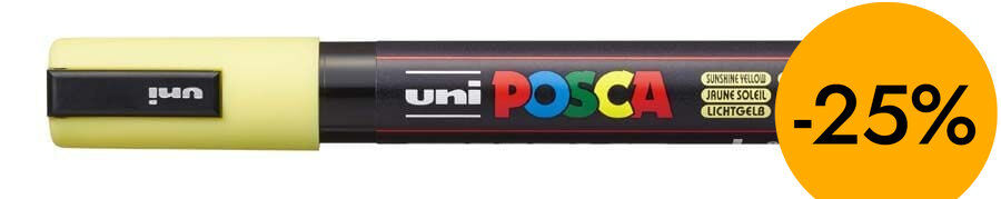 Rotulador Posca PC-5M 1,8-2,5mm amarillo sol