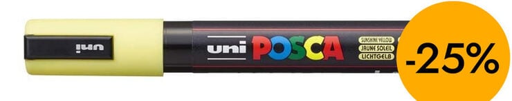 Rotulador Posca PC-5M 1,8-2,5mm amarillo sol