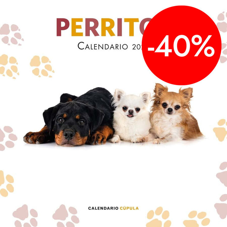 Calendario pared Perritos 2026 castellano