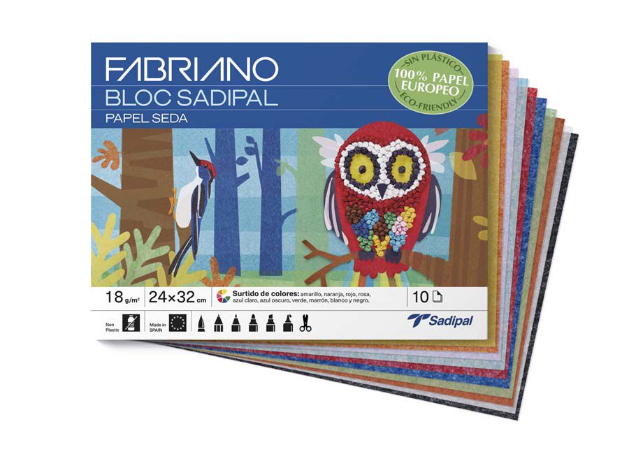 Bloc de Paper de seda Sadipal 24x32cm 10 fulls