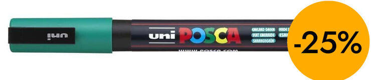 Rotulador Posca PC-3M 0,9-1,3mm esmeralda