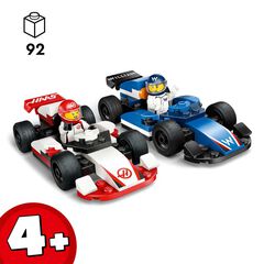 LEGO® LEGO City Coches de F1® Williams Racing y Haas F1® 60464