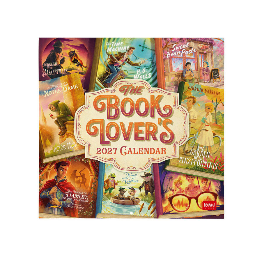 Calendario Legami 30x29 Pared Booklovers Multiling&uuml;e 2027