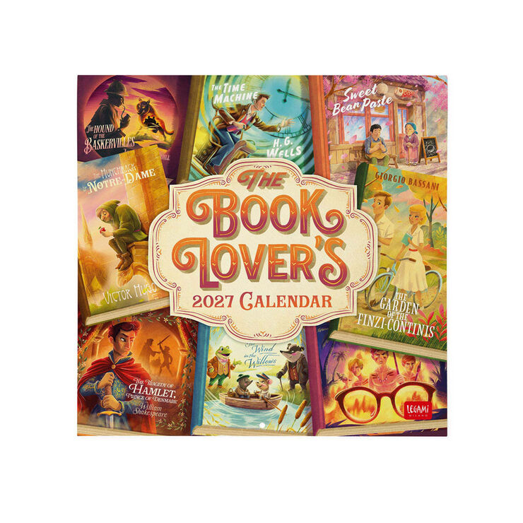 Calendario Legami 30x29 Pared Booklovers Multiling&uuml;e 2027