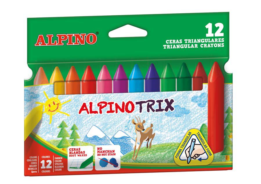 Ceras triangulares Alpinotrix 12 colores