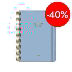 Agenda Dohe Velvet 14x20 dia/p&agrave;g catal&agrave; 2026 blau