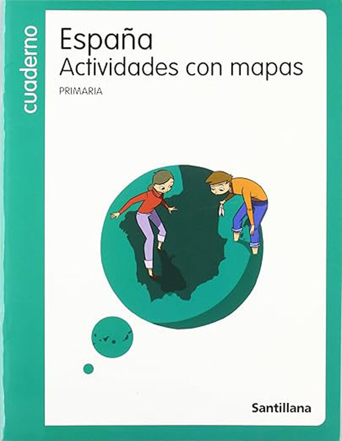 Actividades con mapas Espa&ntilde;a Santillana cuadernos