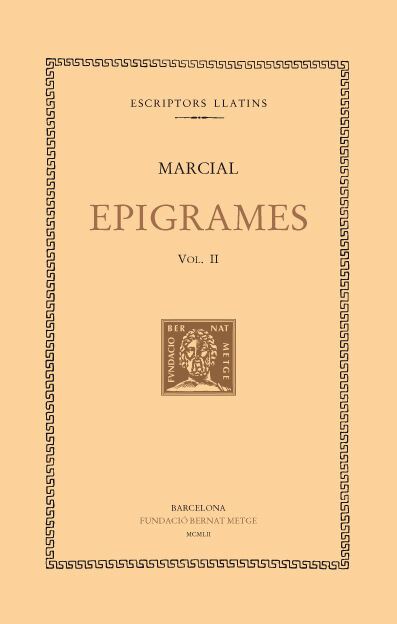 Epigrames, vol. II: llibres V-VII