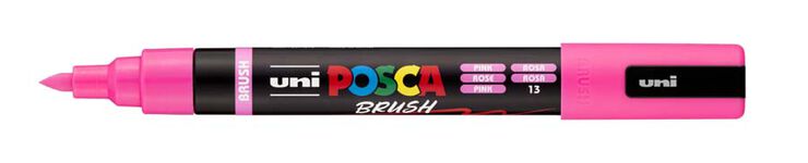 Marcador Posca PC-5BR pincel 1-4mm rosa