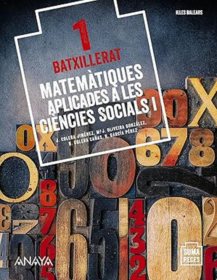 MATEM&Agrave;TIQUES-CCSS 1r BATXILLERAT Anaya Text 9788469873007