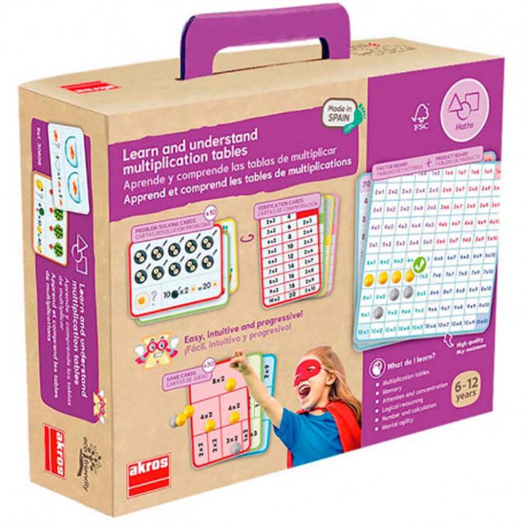 Aprende y comprende las tablas de multiplicar
