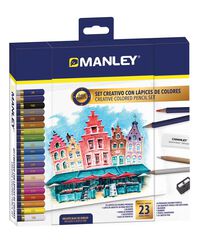 Set creativo lápices de colores Manley 23 piezas
