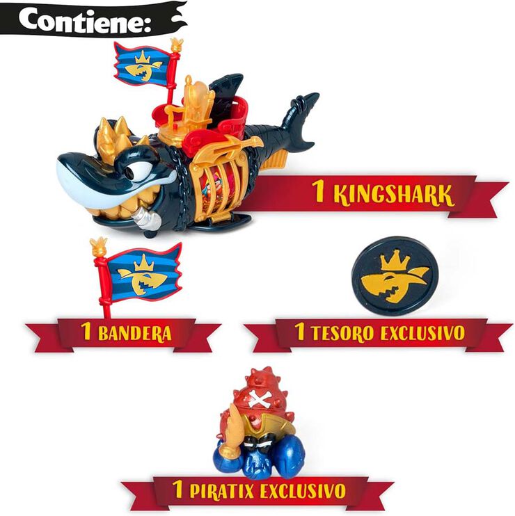 Piratix Crazy Jungle King Shark Golden Teeht