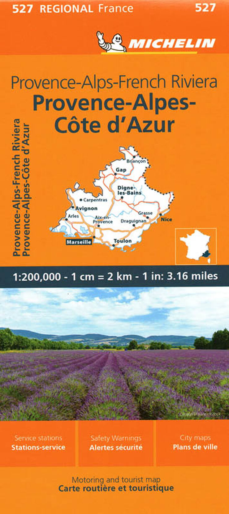 Mapa Regional Provence-Alpes-French Rivi