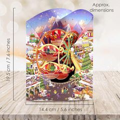 Postal Swing Navidad Mercado de Navidad