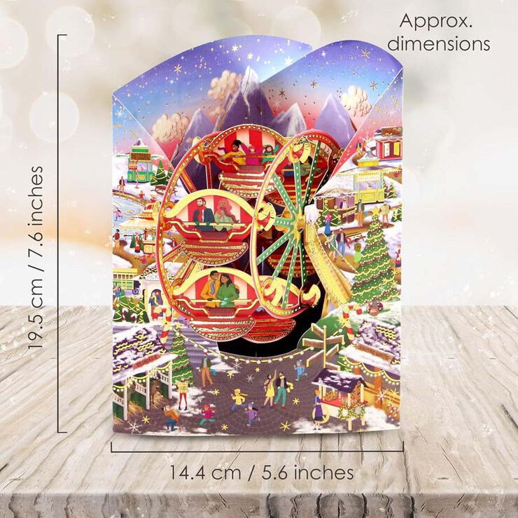 Postal Swing Navidad Mercado de Navidad