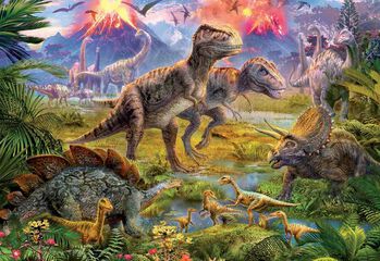 Puzle 500 peces trobada dinosaures