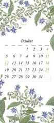 Calendari paret Flora 2026 catal&agrave;