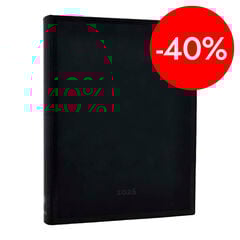 Agenda Paperblanks Flexi Ultra Negro Cl&aacute;sico d&iacute;a/p&aacute;g. caso 2026