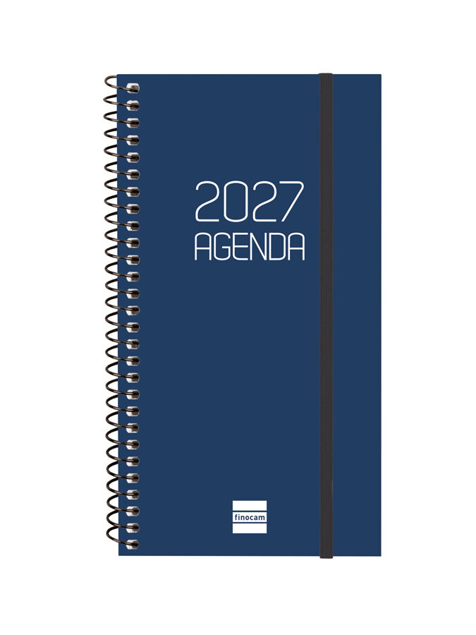 Agenda Finocam Opaque Setmana Vista Horitzontal 2027 Castell&agrave; Blau