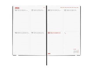 Agenda Finocam 16 mesos Dotted Y10 setm/vista mult 2025-26 negre