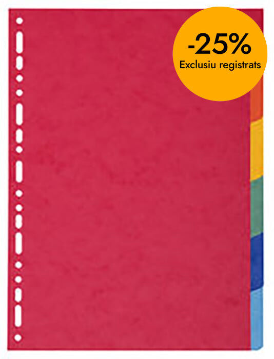 Separador Exacompta A4 6u