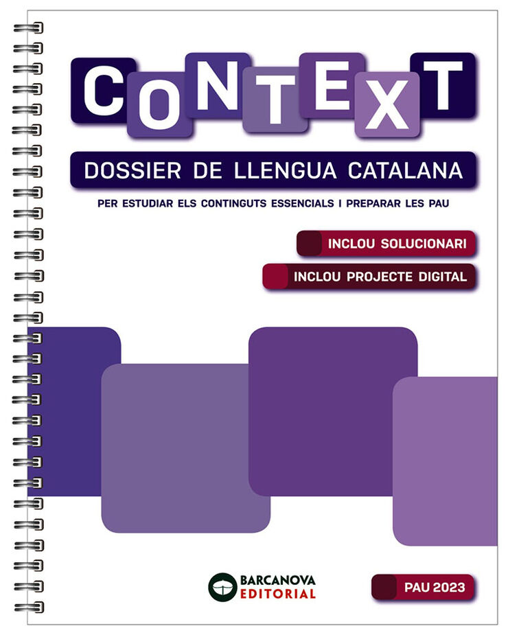 Context. Dossier de Llengua catalana per a les Pau 2023