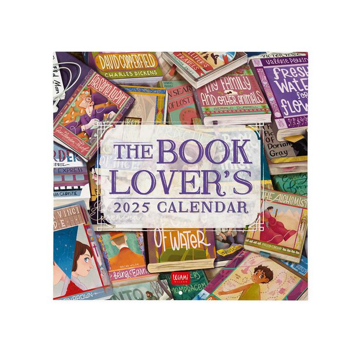 Calendario Pared Legami m/vista 2025 Book Lovers