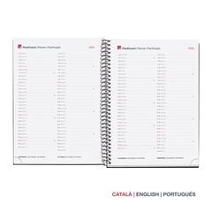 Agenda Miquelrius Espiral Plus Semana Vista Catal&aacute;n 2027 City Gris