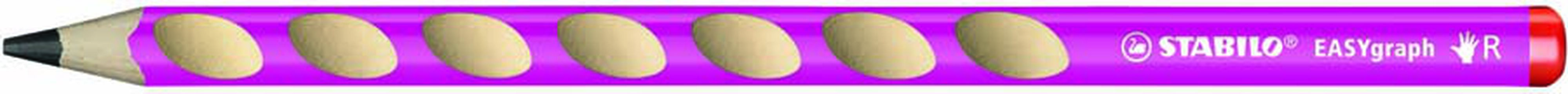 Lápices grafito Stabilo Easy diestro rosa 12u Lápices grafito Stabilo Easy diestro rosa 12u
