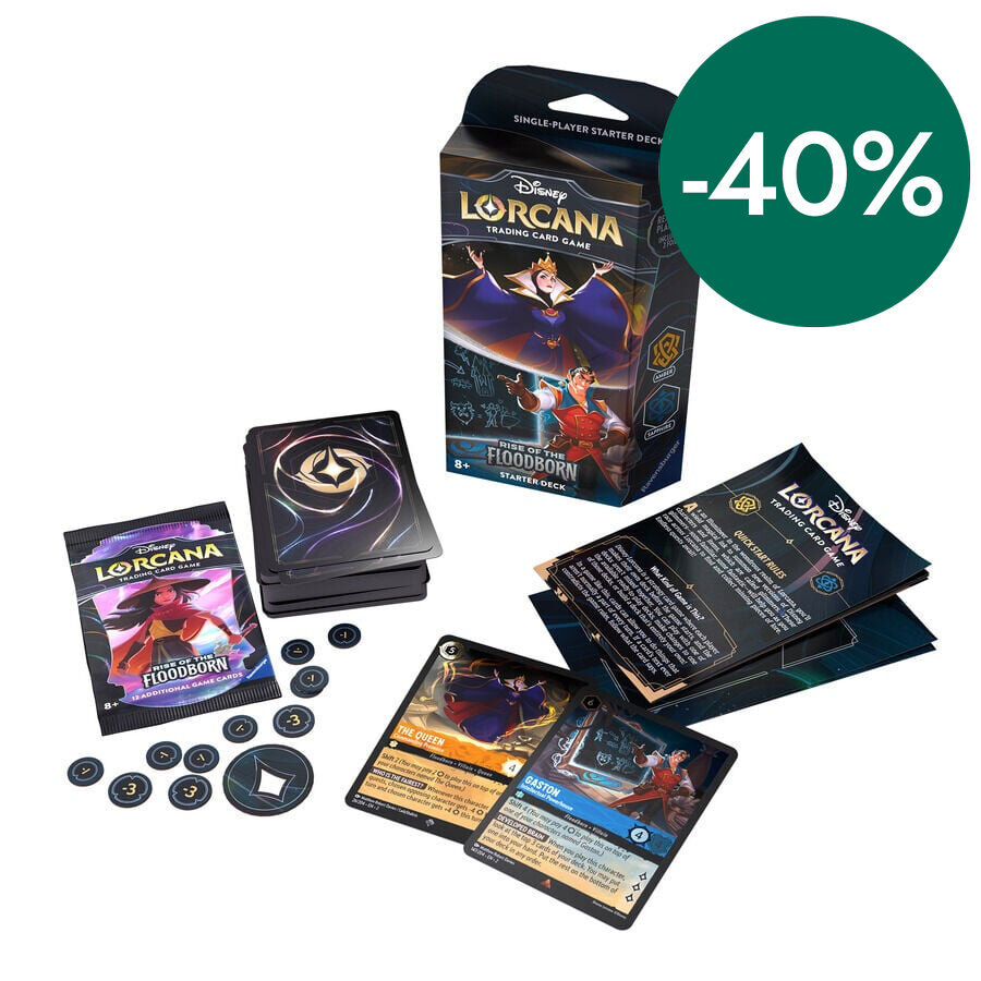 Disney Lorcana: Rise of the Floodborn Starter Deck A - Amber & Sapphire