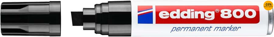 Rotuladores permanentes Edding 800 negre