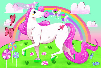 Puzle 104 peces Unicorn