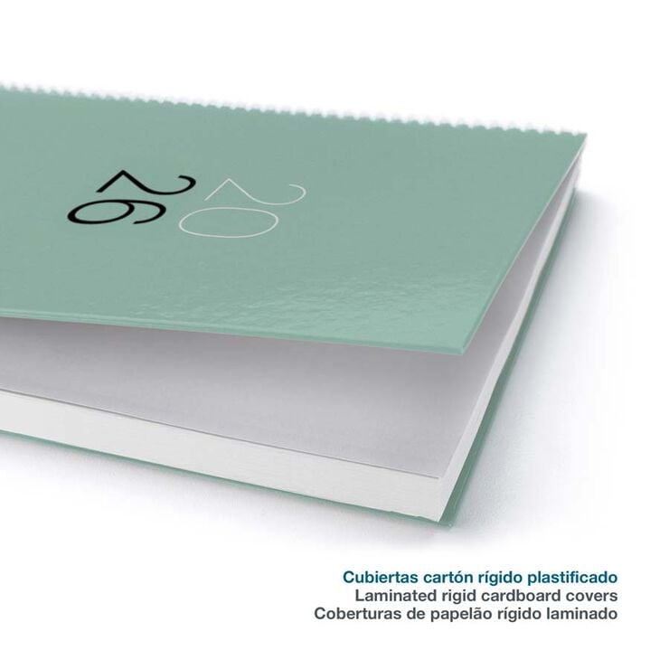 Agenda Espiral Miquelrius Plus día/pág mult 2026 Calm aqua