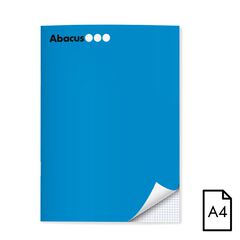 Libreta grapada Abacus A4 48 hojas 4x4 azul