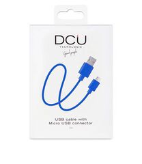 Cable DCU USB-Micro USB Azul