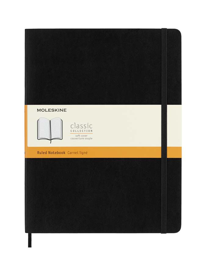 Libreta Moleskine Soft XL negro raya
