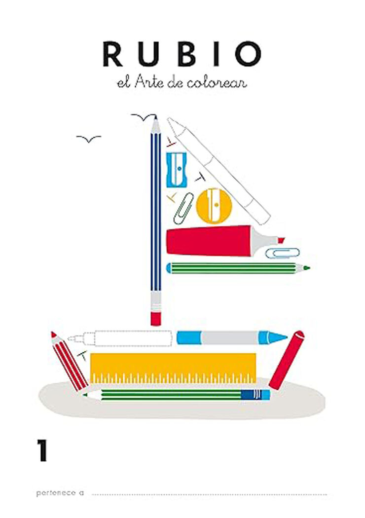 Arte Colorear 1 Infantil Rubio