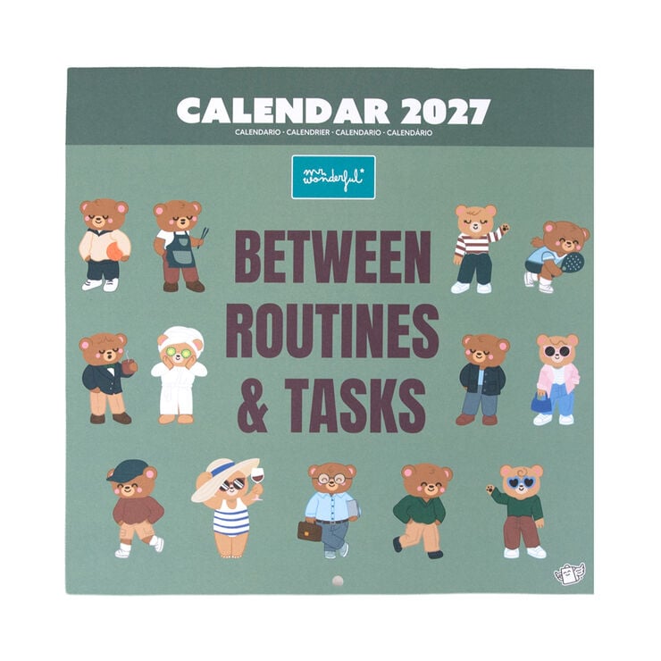 Calendari Mr. Wonderful Parets Routins Tasks Multiling&uuml;e 2027