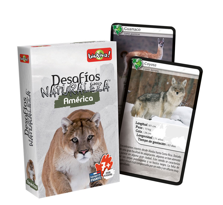 Juego de cartas Bioviva Desaf&iacute;os Naturaleza America