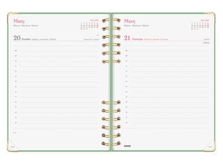 Agenda Finocam Alma D&iacute;a P&aacute;gina 2027 Catal&aacute;n Verde