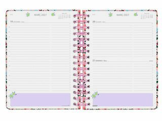 Agenda Finocam Moniquilla E10 D&iacute;a/P&aacute;gina Catal&aacute;n 2026-27 Rosa