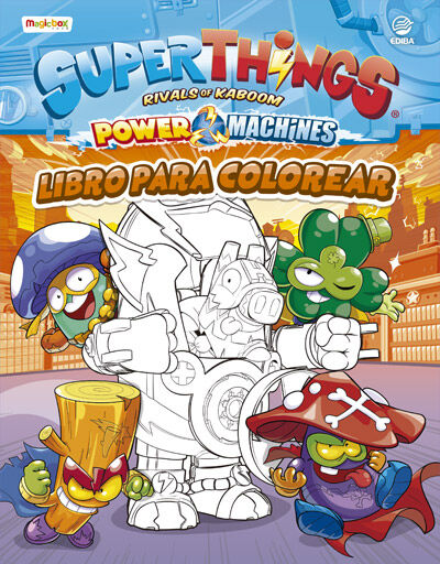 Libro para colorear Superthings Power Machines - Espa&ntilde;a