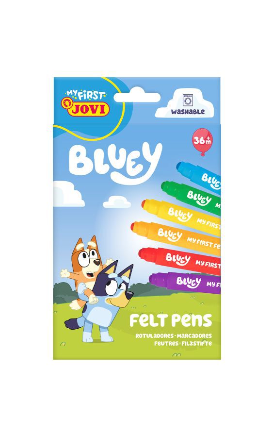 Bl&iacute;ster Retoladors Bluey de Jovi 6 Unitats