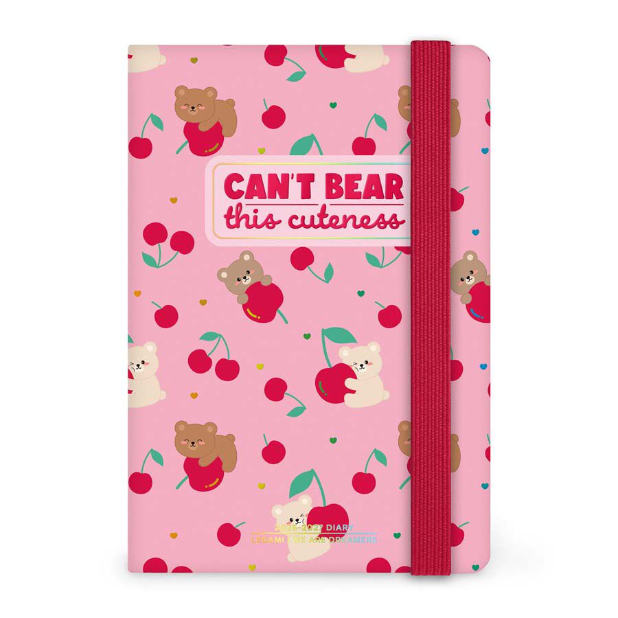 Agenda Legami 16 Meses Small Sem./Vista Multiling&uuml;e 2026-2027 Teddy Bear